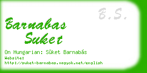 barnabas suket business card